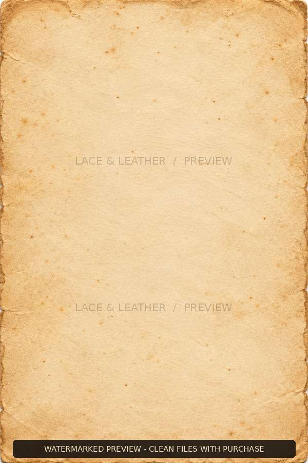 Watermarked Antiquarian’s Cabinet texture 03, aged archive paper