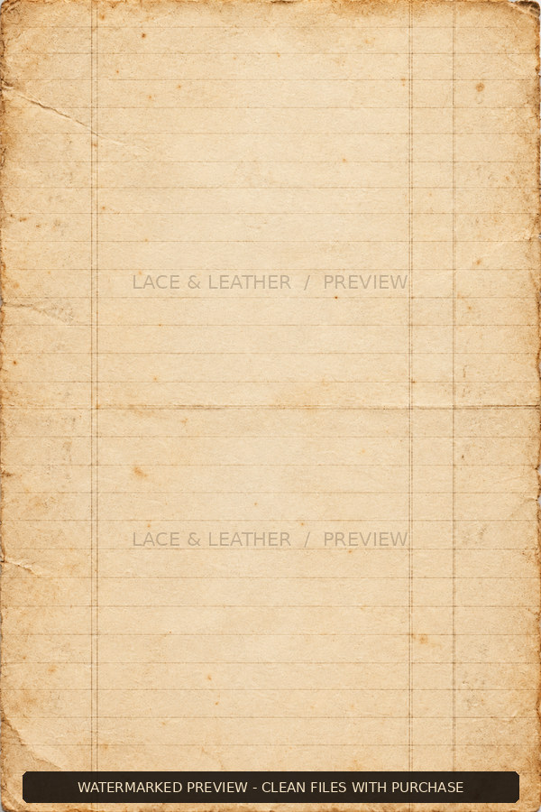 Watermarked Antiquarian’s Cabinet texture 05, aged archive paper