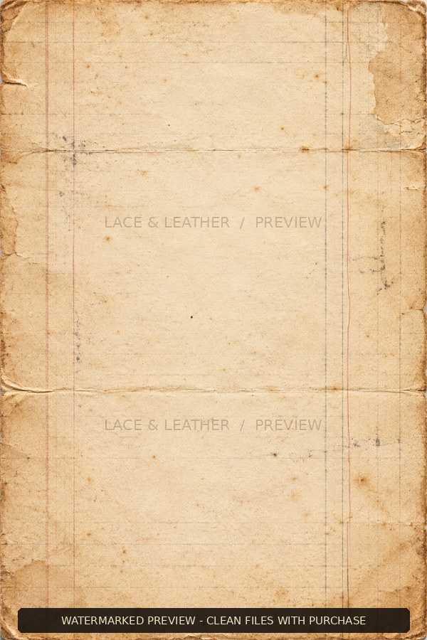 Watermarked Antiquarian’s Cabinet texture 08, aged archive paper