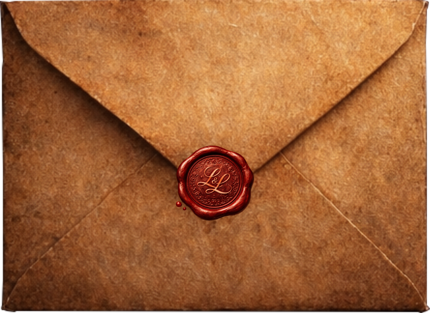 Closed parchment envelope