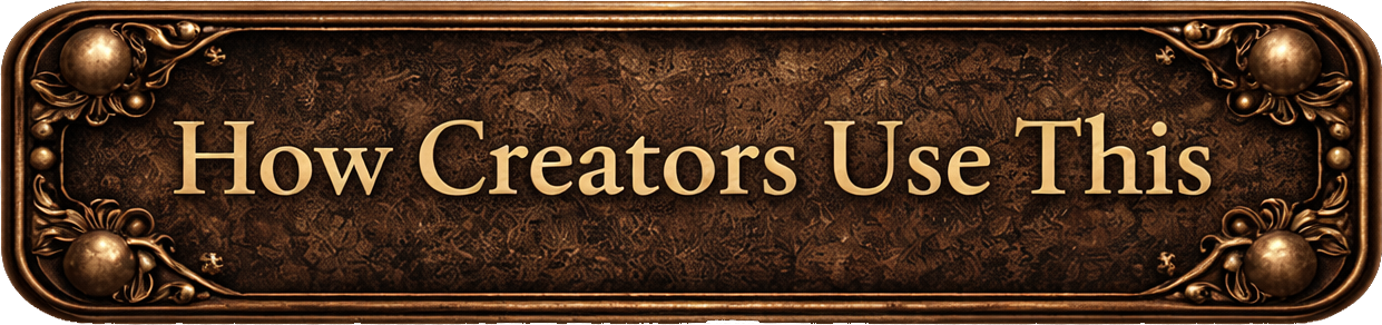 How Creators Use This
