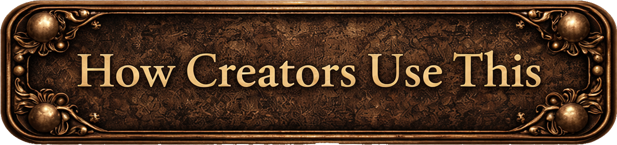 How Creators Use This
